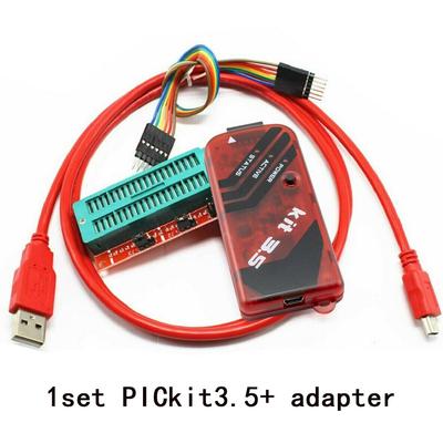 1 adet Kırmızı PICKIT3.5 Programlayıcı USB Kablo ve ICSP2 Adaptörü ile Çevir