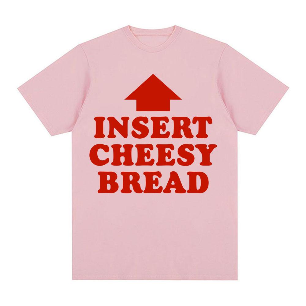 Tricou Grafic Meme Vintage Amuzant Insert Cheesy Bread Bărbați Femei Modă Tricouri cu Mânecă Scurtă Bumbac Confort Tricouri Supradimensionate