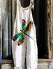 2025 Summer Retro Print Wide-Leg Women's Jumpsuit