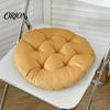 Soft Chair Cushion for Office with Straps, Square Round Seat Pad, Solid Breathable Long Sitting Color Non-slip Pad Dining Patio Desk