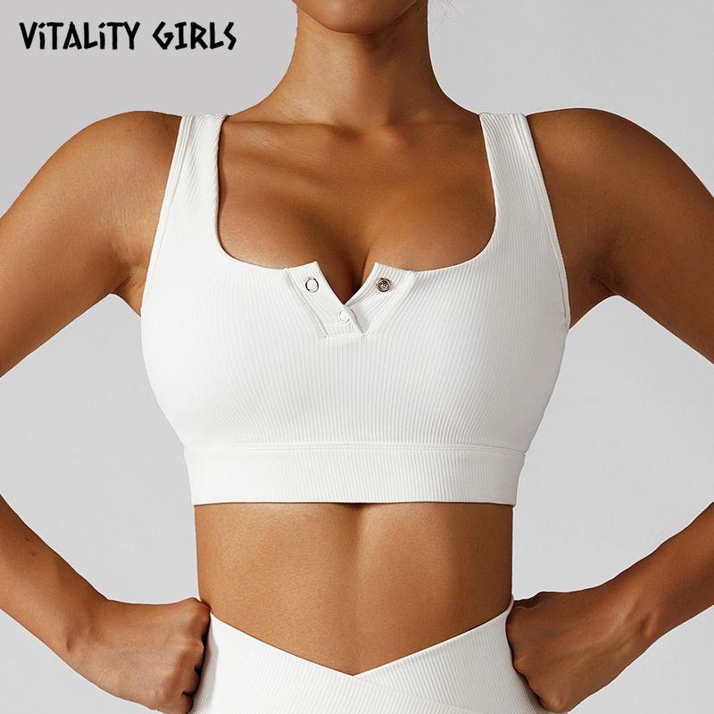 

Yoga Thread Running Bra Opening Sports Intimates L White