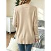 Women S Mid Length Long Sleeve Knit Cardigan Single Breasted Daily Outerwear