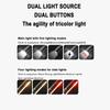 Type-C Rechargeable Multifunctional Outdoor Telescopic Zoom Flashlight Multifunctional Dual Light Source with Side Lamp