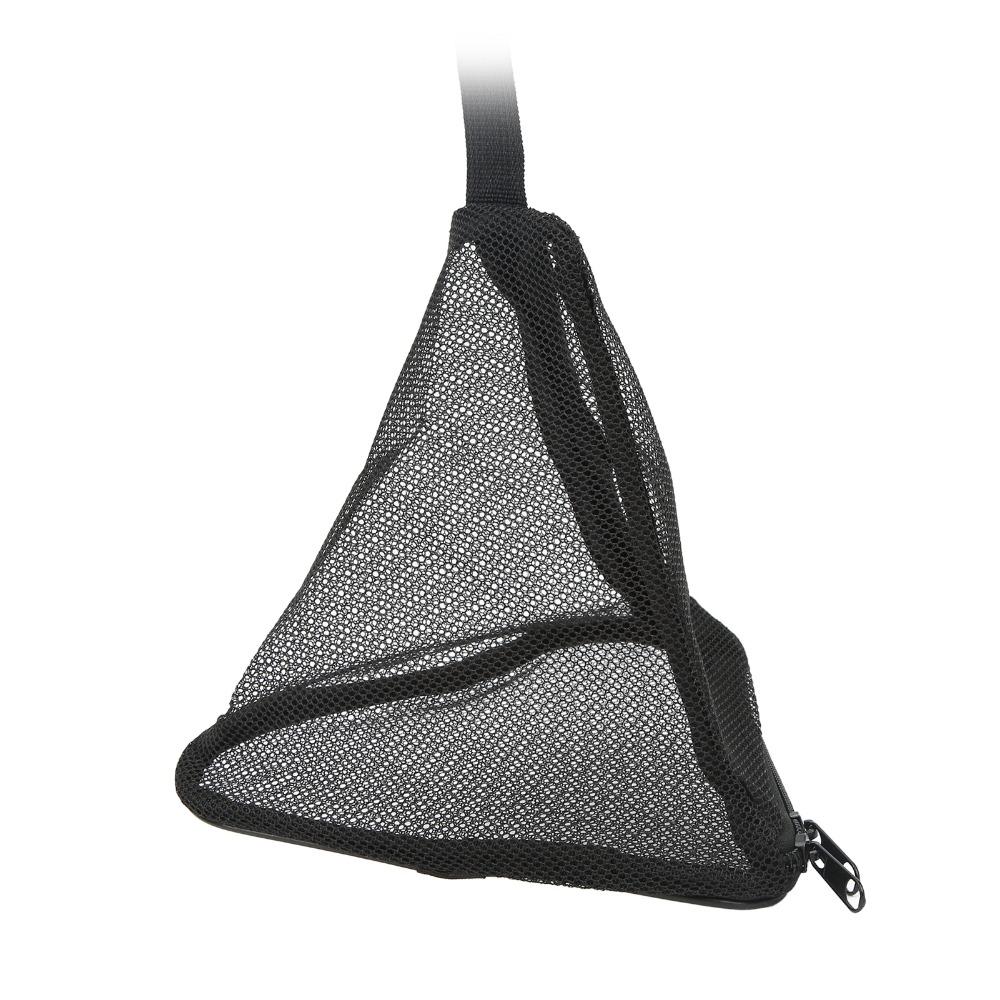 Black Outdoor Hanging Storage Net With Hook Triangular Hanging Bag Tableware Storage