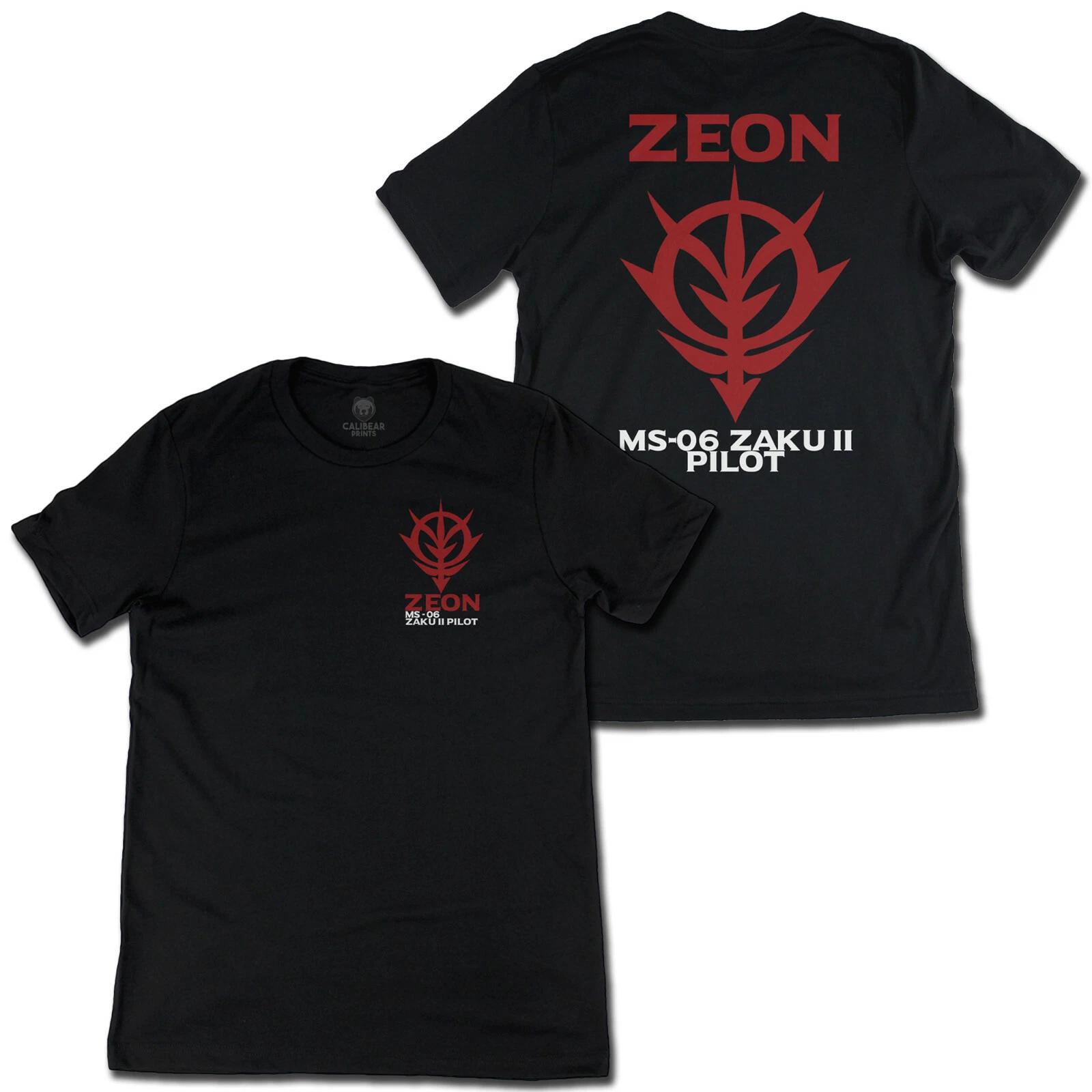 Zeon MS-06 ZAKU II Pilot Gundam Sieg Zeon! Red Anime Graphic Art Novelty Tee XL