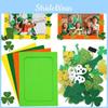 Irisches Buntes DIY-Fotorahmen-Set in Orange-, Gelb- und Grüntönen Perfekt für St. Patrick's Day-Feierlichkeiten und Heimdekoration