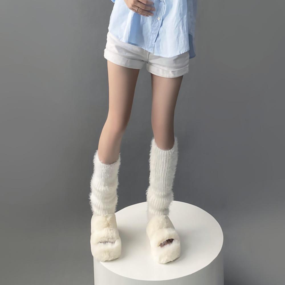 

Sweet Cool Stripe Leg Warmers Solid Color Leg Warmers New Foot Cover Girls