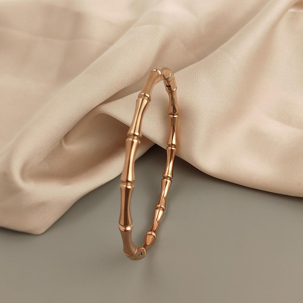 

Original Design Stainless Steel Gold-plated Bracelet Bamboo Simple Bracelet Women s Gift