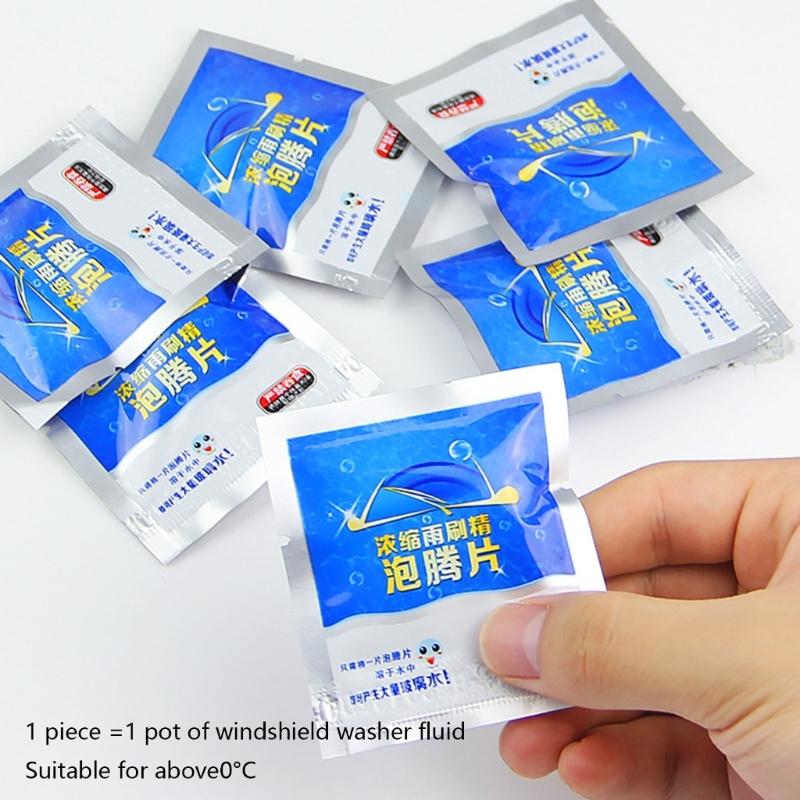 Powerful Windshield Cleaning Tablets Long Lasting Auto Glass Washer Winter Windshield Washer Antifreeze for Clear View