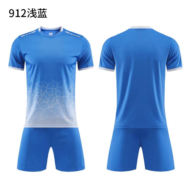 Football Jersey Sports Suit Printed Table Tennis Jersey Men'S Adult Game Training Jersey Children'S Short-Sleeved Jersey Set