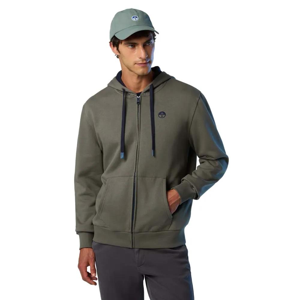 North Sails Толстовка на молнии Logo EU XS