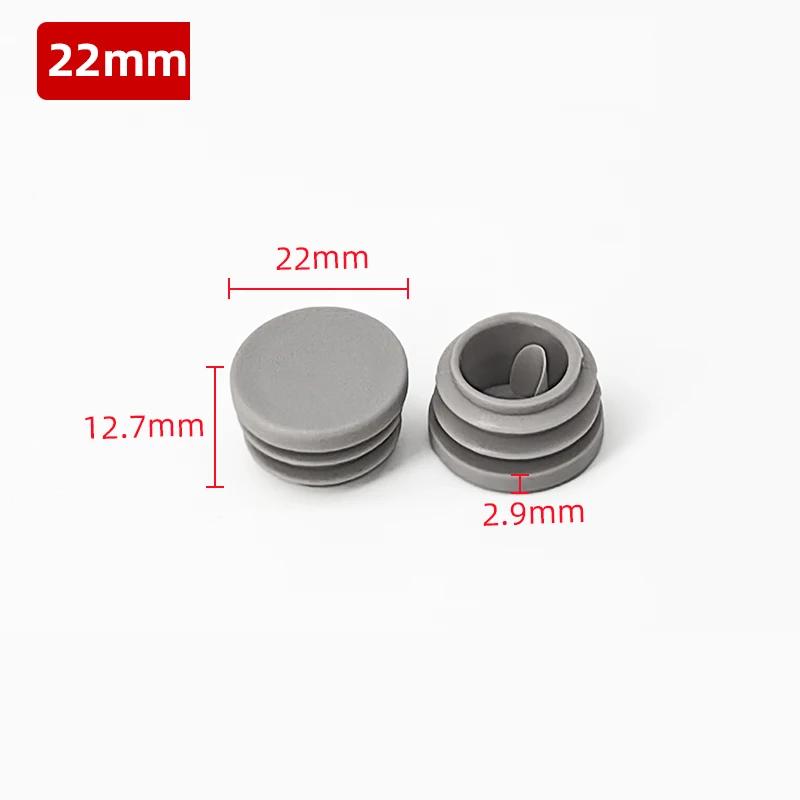 8~50 Stück Graue Kunststoff Rechteckige/Quadratische/Runde Quadratische Blindstopfen Rohreinsätze Stopfen Stopfen Stopfen 16mm~100mm