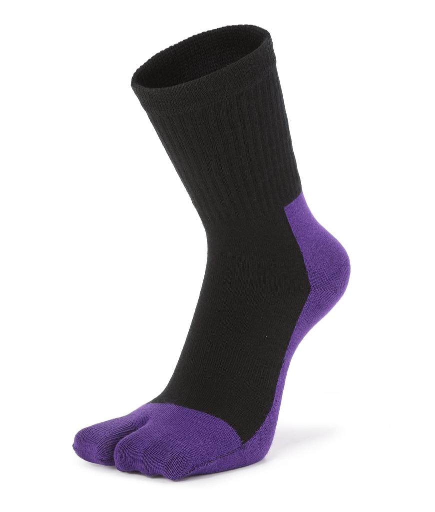 WIOIW Tabi for and Set of 4 Men's Two-Toe Socks, Cotton, Sports, Commuting, School,