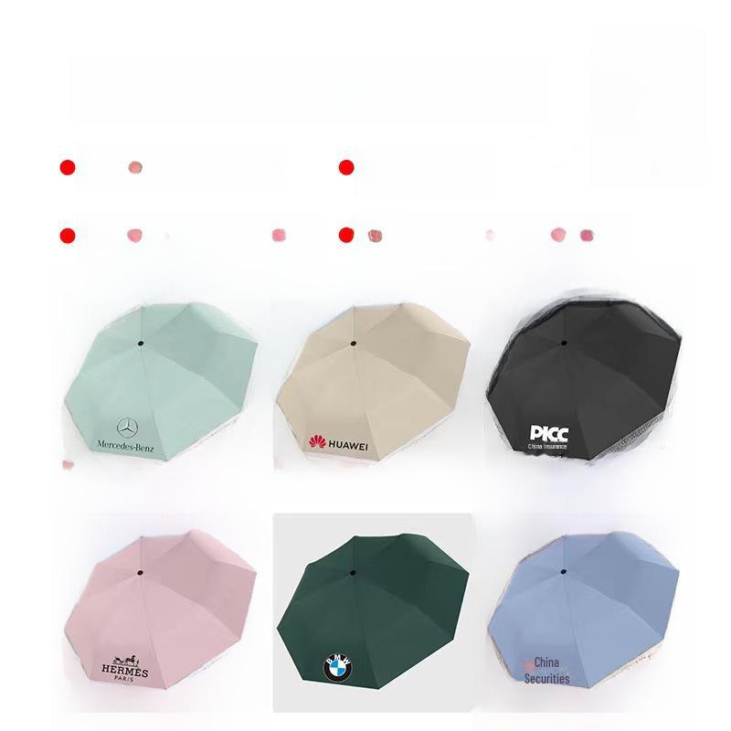 Portable Women's Sun Protection Umbrella - Mini Black Capsule Design