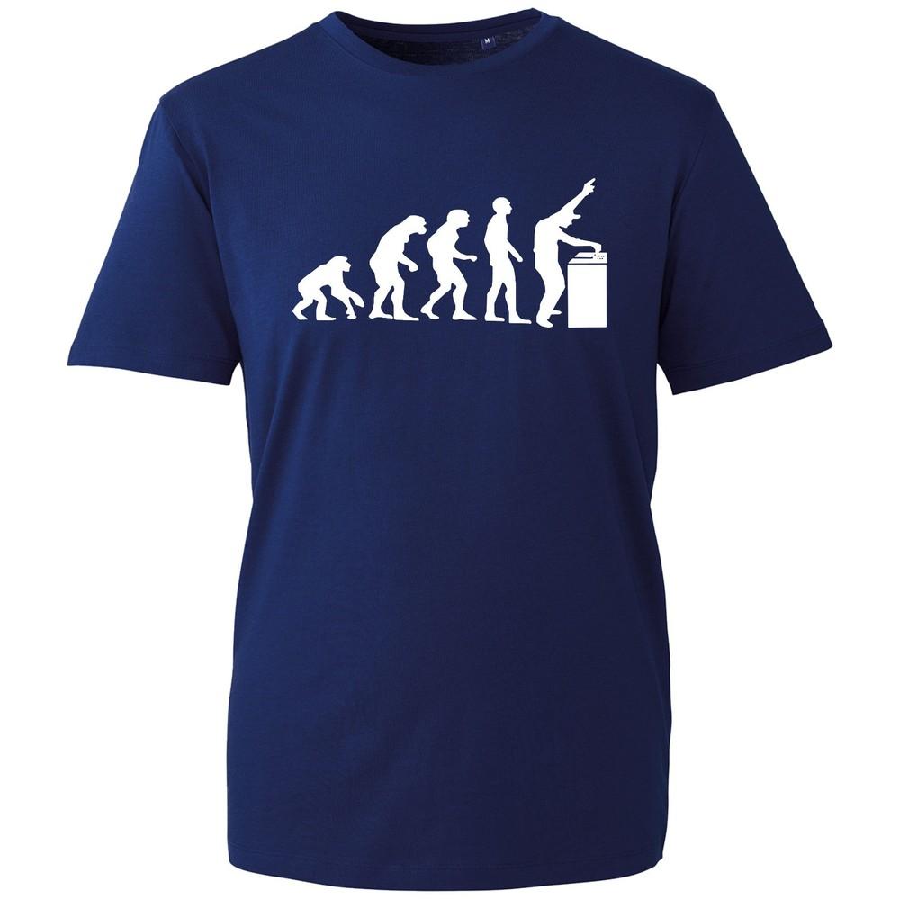 Dj Evolution Tshirt Funny Music Birthday Gift For Him Unisexs Retro Black Top Uk S