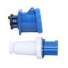 Industrial Plug & Socket Set 220250V 63A 2P+E IP67 Waterproof Connector Concealed Socket 3 Pin