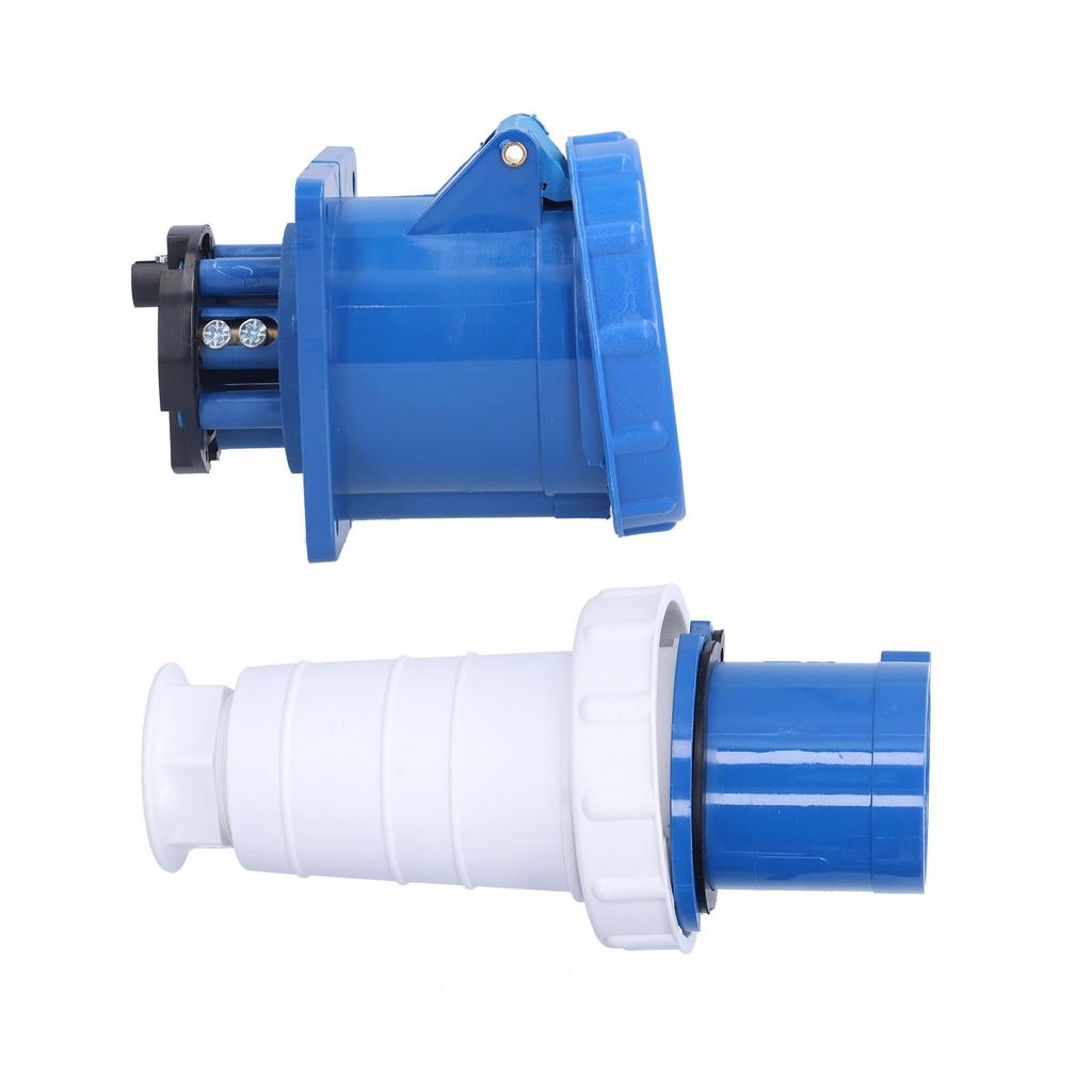 Industrial Plug & Socket Set 220250V 63A 2P+E IP67 Waterproof Connector Concealed Socket 3 Pin