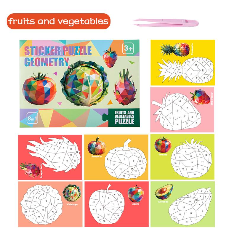 2026 New Arrival Educational Paper Sticker Puzzle Featuring for Children Puzzle Toy Baby Gifts early childhood education
