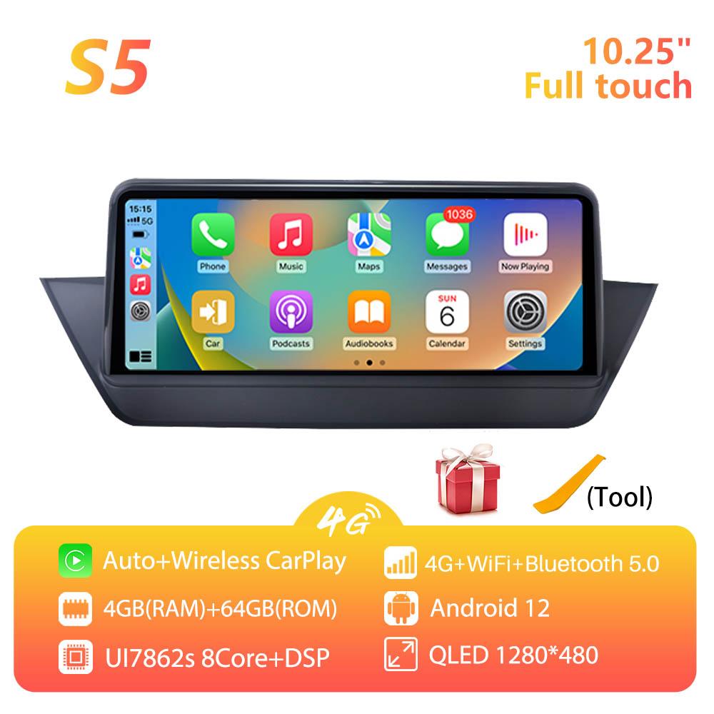 10.25 inch Car radio For BMW X1 E84 2009-2015 CIC 2 Din Android 12 Wireless CarPlay Android Auto Multimedia Player Car Stereo