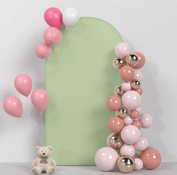 Material Cover For Balloon Arch Frame Metal Stand For Photos 1X2M Olive Green