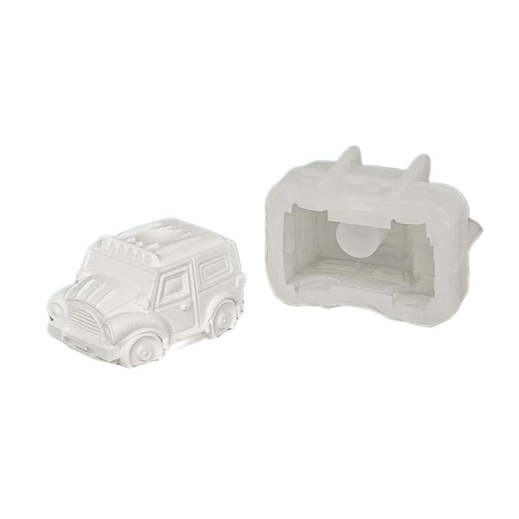 Car Candle Holder Silicone Mold Candlestick Resin Molds  Casting Mould for Candle Stand Base Table Home Decorations