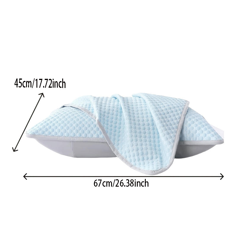 45x67cm Sleep Aid Friendly (Without Pillow) 2pcs Summer Ice Cooling Pillowcase Bedding For Hot Nights Washable Durable