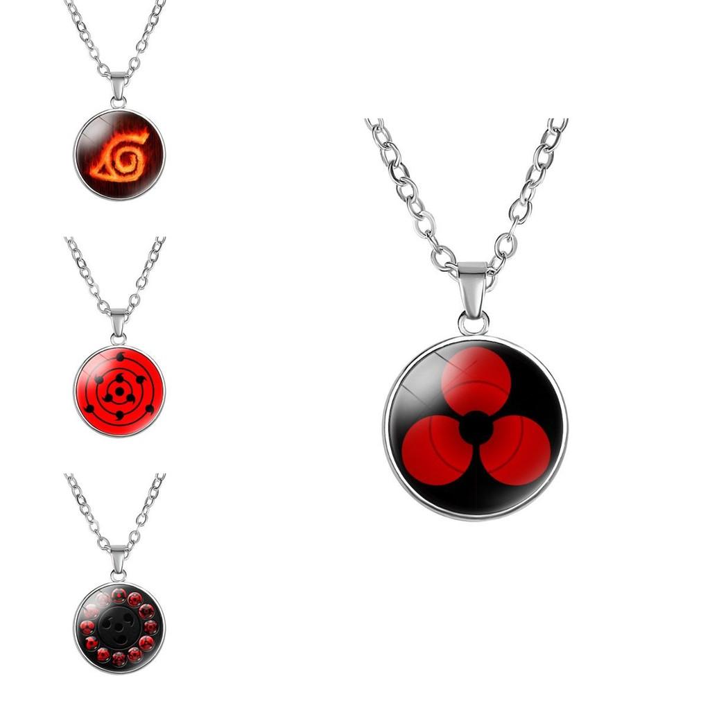 Unique Naruto Sharingan Pendant Necklace Alloy Charm Anime Collectible