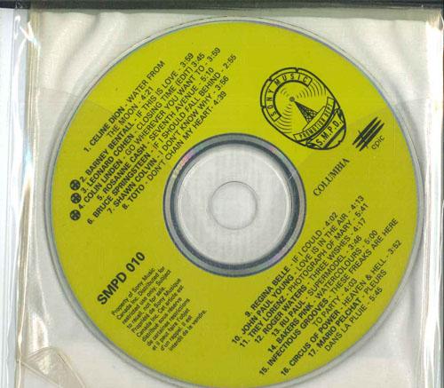 CD РАЗЛИЧНЫЕ Сэмплер Sony Music Том. 10 SMPD010 SONY MUSIC CANA 1993 Канада Рок Б/у