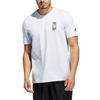 Adidas Printed Round Neck Short Sleeve T-Shirt Men Tops Blue HM6771