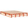 Vidaxl Bettgestell Ohne Matratze, Wachsbraun, 140X190 Cm, Massivkiefer