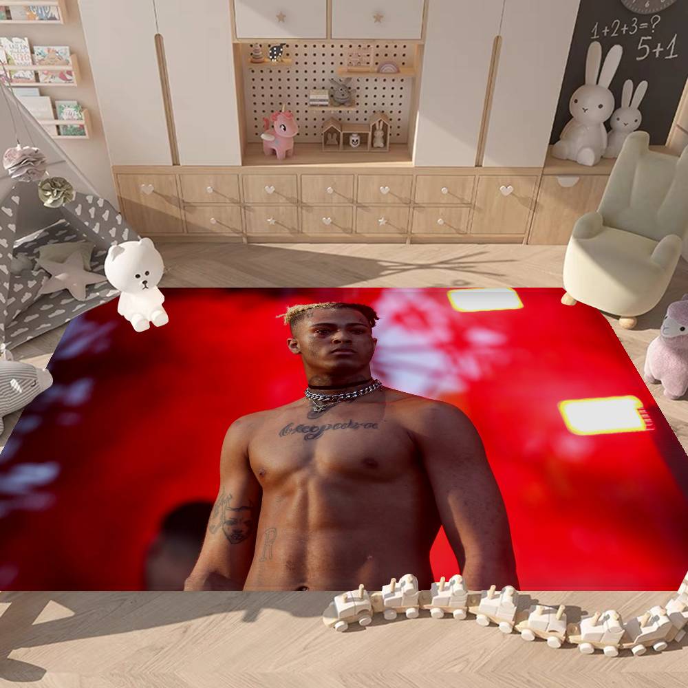 X-XXXTentacions 17 Rapper Floor Mat Retro Multiple Choice Living Room Kitchen Rug Non-Slip Modern Home Decor
