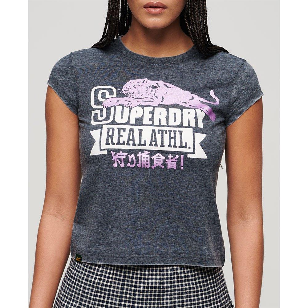 Superdry Damen Blau T-Shirt Varsity - Bild 2