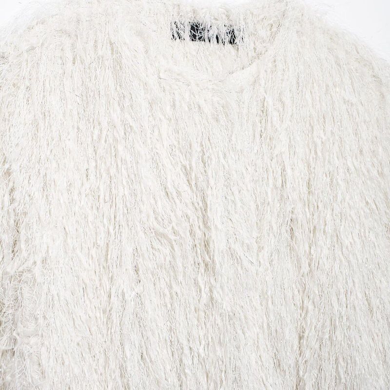 Kaslead New Arrival Women's Clothing Fashion Style Fashion Simple All-Match Long Sleeves Furry Coat 8551965 250