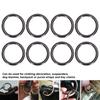 50Pcs Metal Rings 15x3mm Iron Material Sturdy   Multifunctional Exquisite O Rings Metal