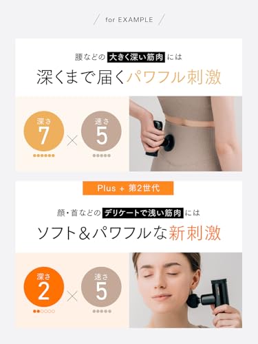 [Now airing in TV commercial! Starring Nana Komatsu] MYTREX REBIVE MINI XS2 Myofascial Release Gun, Handheld Gun for Body and Face Care, Vibration, Sh