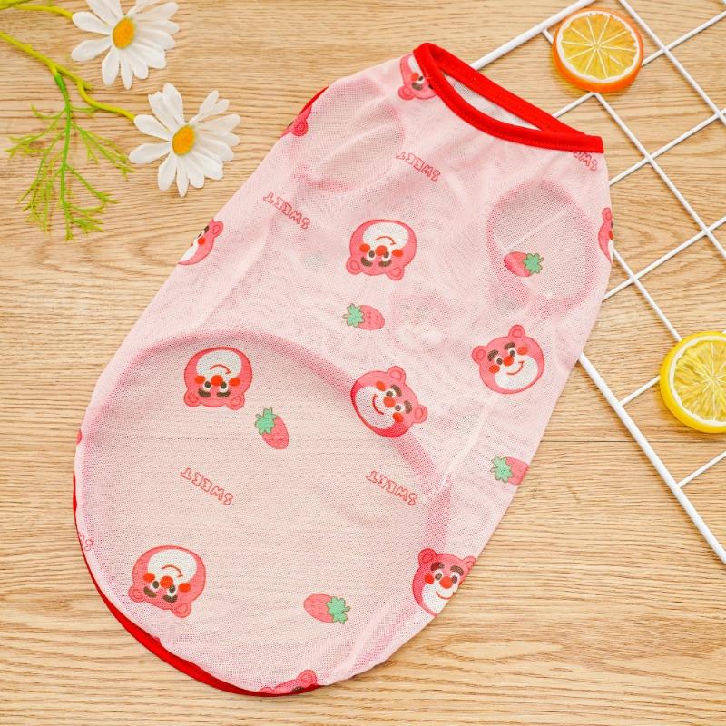 Big Dog Pet Clothes, Dog and Cat Teddy Fur, French Bulldog, Panda Mesh Cat Vests, Dog Supplies and Clothing