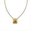 CELI Arc de Triomphe Initial Pendant Necklace - Luxury Niche Design