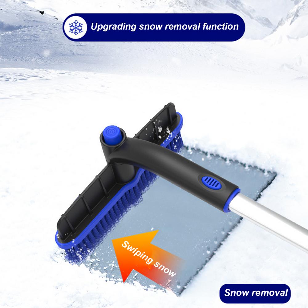 Eiskratzer Schneebürste Winter Abnehmbare Schneekratzbürste Schneeräumwerkzeug Mit 360 Grad Drehkopf Für Autos Wohnmobile LKWs