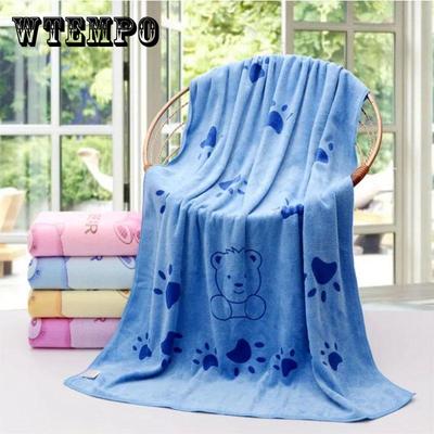 Cartoon Absorbent Large Bath Towel Towel Swimming Sweat Steam Towel Baby Children Square Towel Cartoon Non-pure Cotton