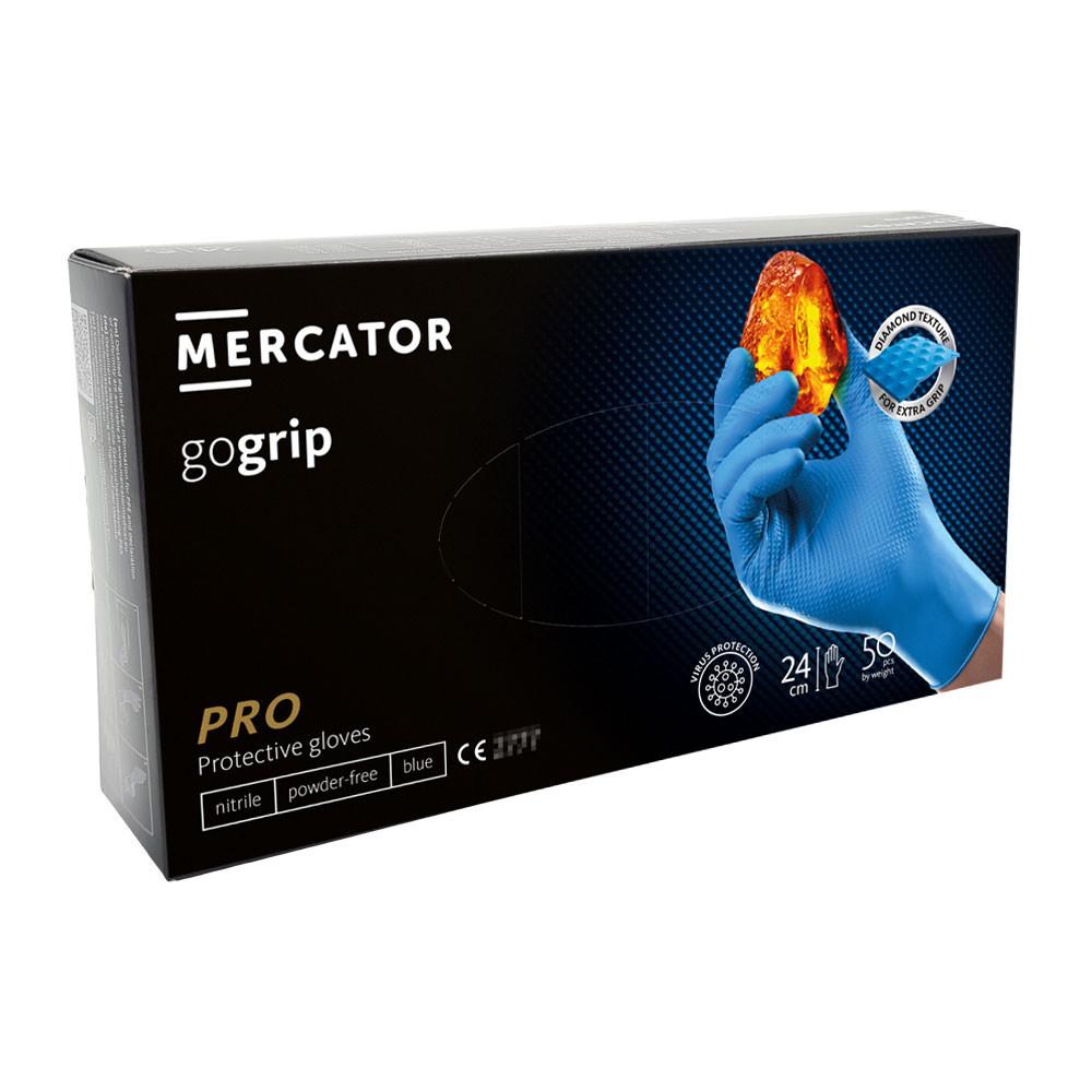 Mercator Gogrip Blue Nitrile Gloves 50 Pcs