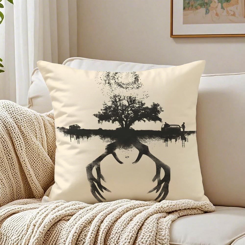 Movie Noir TTrue DDetective Cushion Cover Pillowcase Antidustmite Living Room Sofa Decor Cushion Room