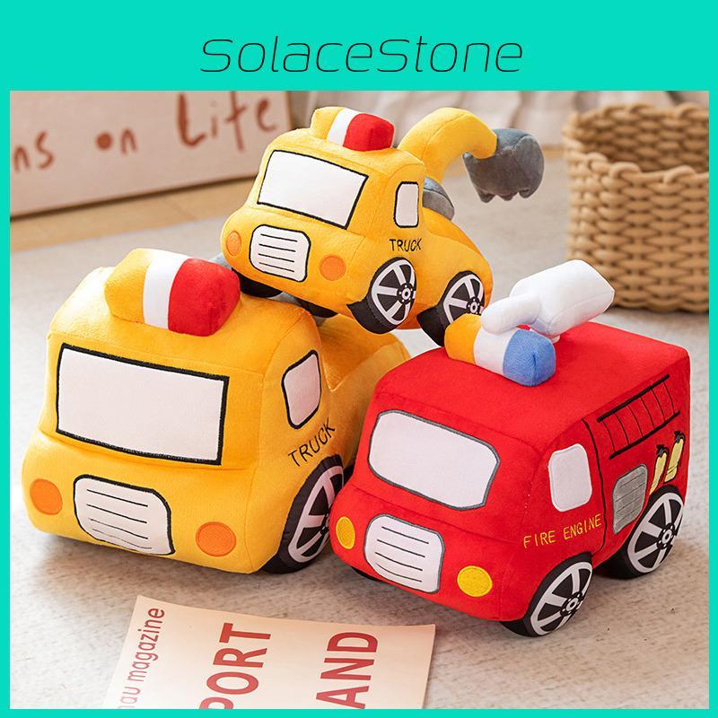 Adorable Plush Fire Truck Toy For Boys Soft Sleeping Buddy In Various Sizes 28cm 35cm 40cm