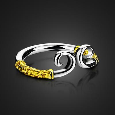 Anello Anello Coppia Maledetta Gioielli Placcati Argento Quotidiani da Uomo e Donna Regalo