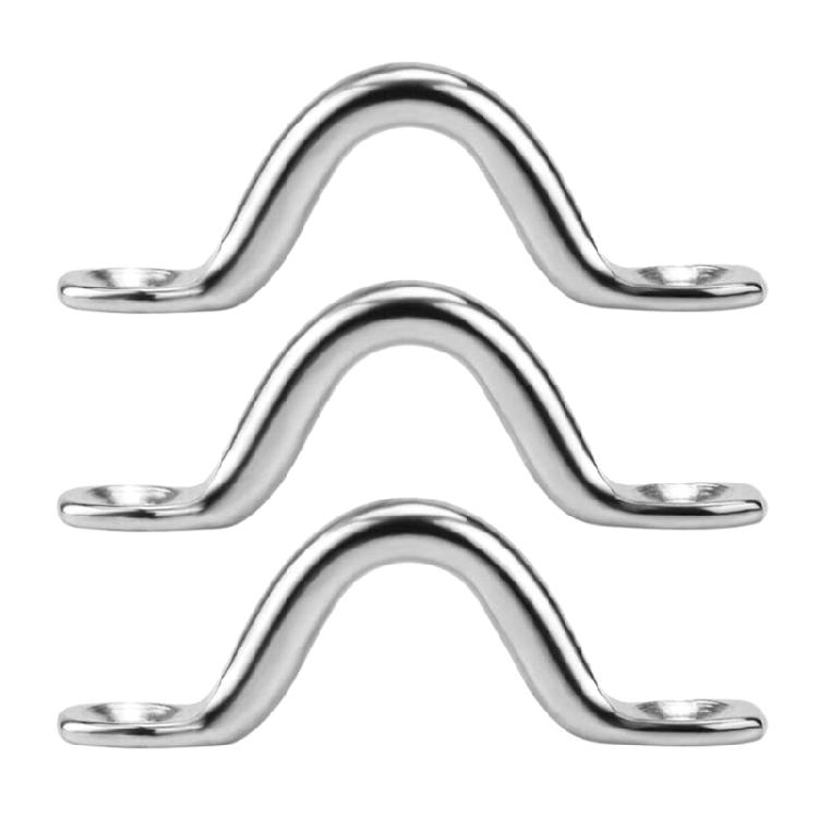 16 Pcs Heavy Duty Eye Straps Stainless Steels Boat Top Pad Eye Kayak Deck Loop