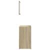 2 Piece Bathroom Furniture Set Sonoma Oak Particleboard
