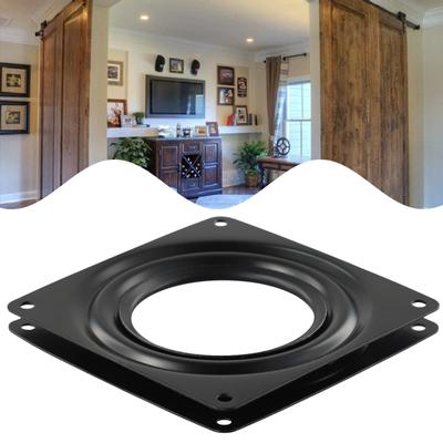 Plateau tournant noir creux pour bureau table pivotante