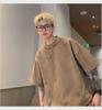 Men's American Retro Embroidered Short-Sleeve T-Shirt - Heavyweight, Trendy High Street Summer Loose Casual Top