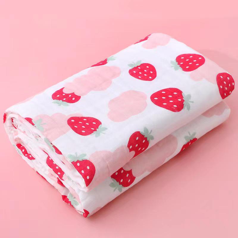 

Мягкое хлопковое шестислойное абсорбирующее марлевое детское банное полотенце и одеяло 6 Layer 110*110