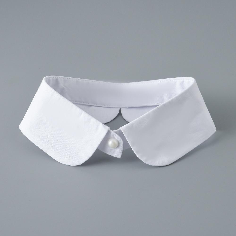 Fashion Detachable Fake Collar White Black Cotton False Collar Lapel Collar Blouse Sweater Shirt