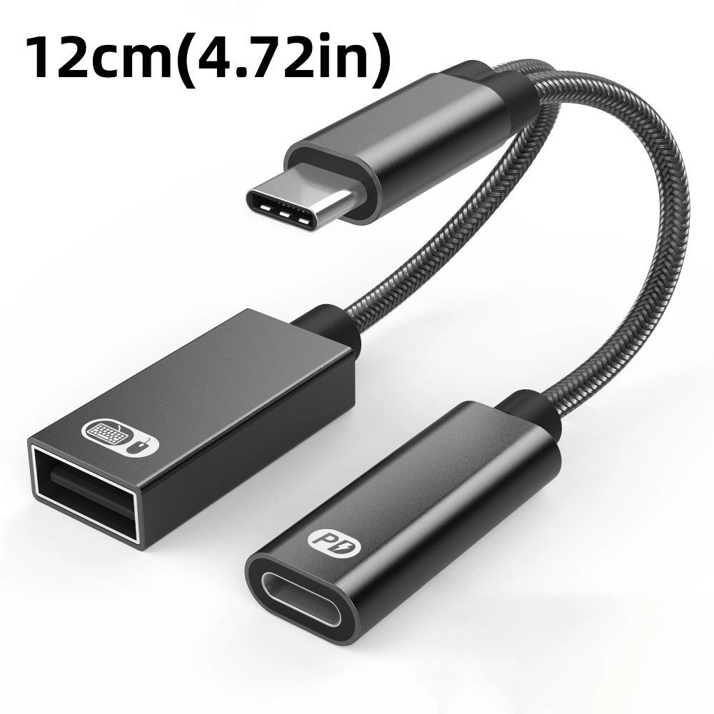 Converter 2-in-1 USB C To Audio Cable Type C 2-in-1 Multifunctional Adapter  Computer/Phone/Tablet